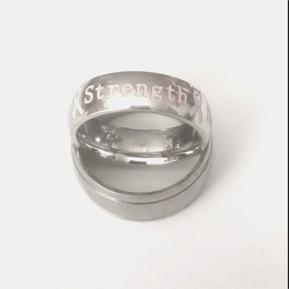 New stainless steel breast cancer‎ band size 9